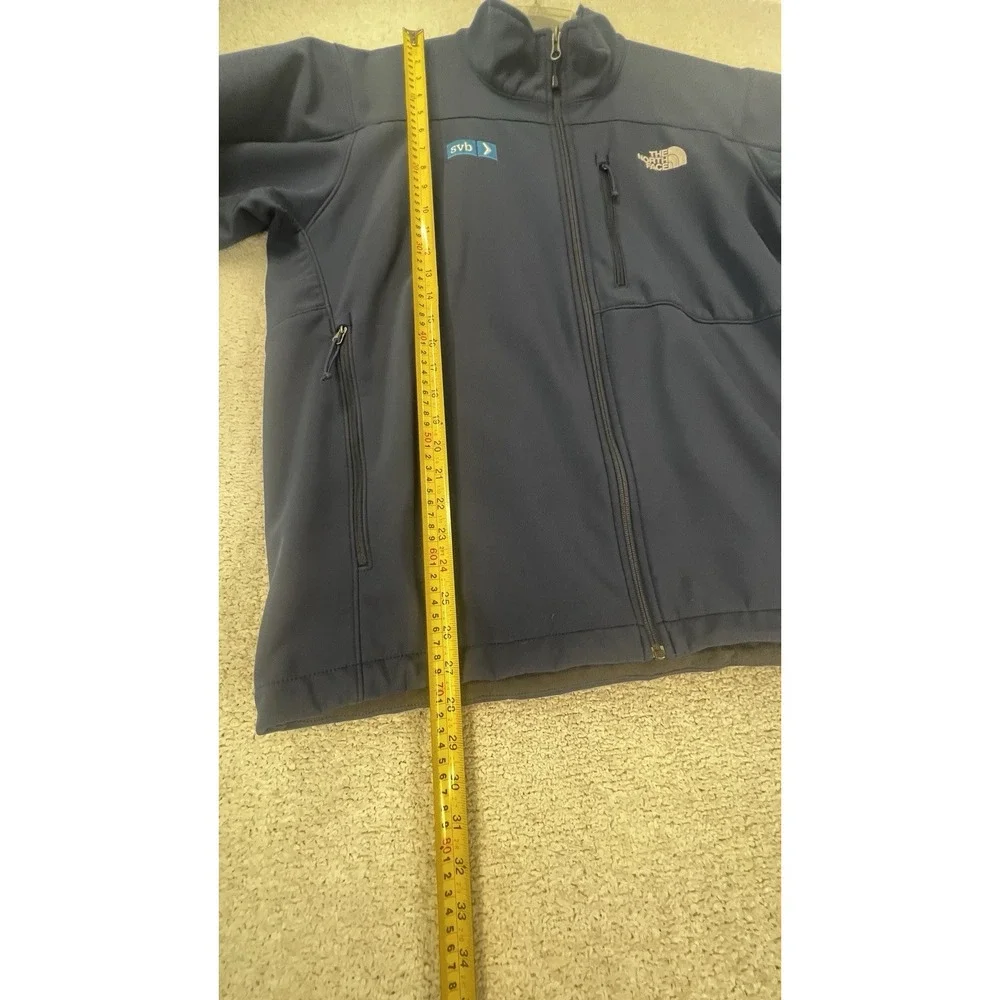 The North Face Jacket Mens XL Apex Bionic Softshell Navy Silicon Valley Bank EUC